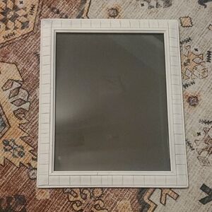 White Striped Picture Frame